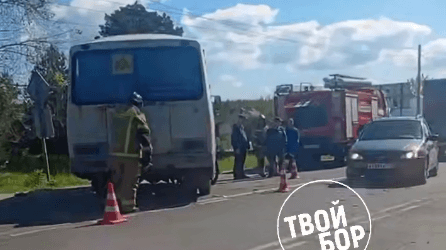 Автобус с детьми попал в аварию в Нижегородской области