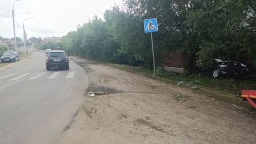 Водитель иномарки улетел в кювет в Починках из-за проблем со здоровьем