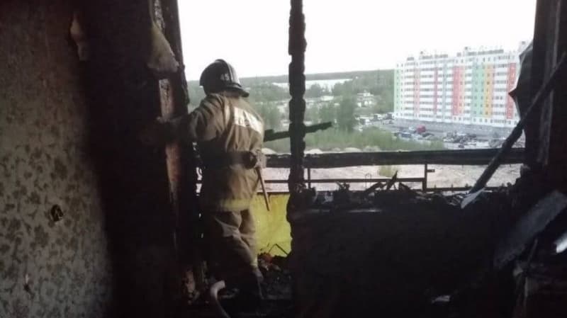 Девятиэтажка загорелась в Сормовском районе Нижнего Новгорода