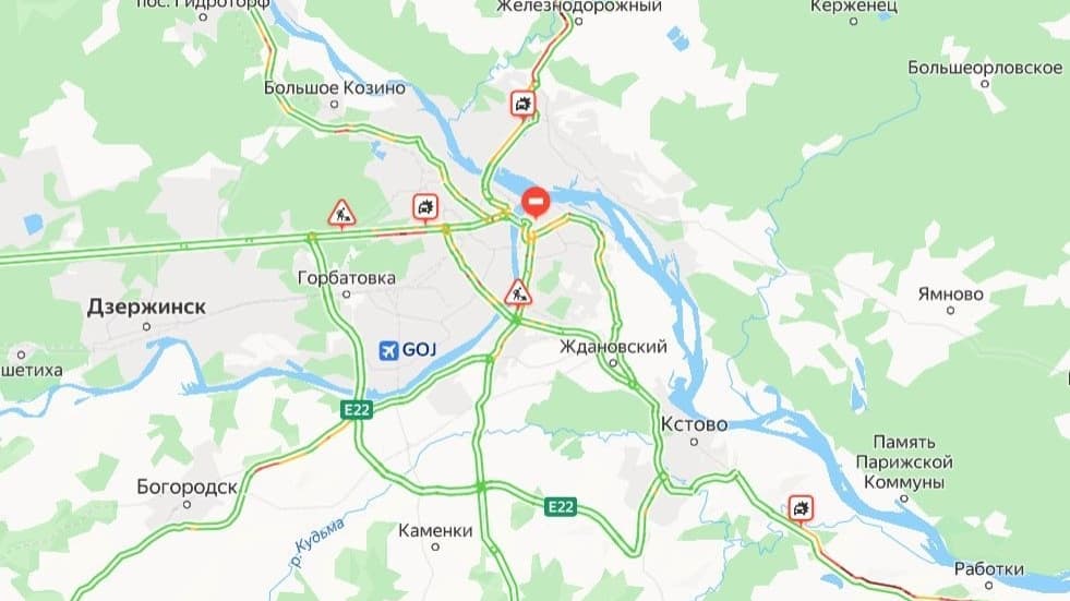 Огромные пробки образовались на въездах в Нижний Новгород 6 июля