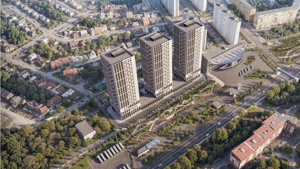Опубликован мастер-план для жилого комплекса с ТЦ в Верхних Печерах