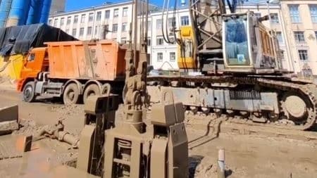 Стена в грунте с девятиэтажку появилась на стройплощадке нижегородского метро