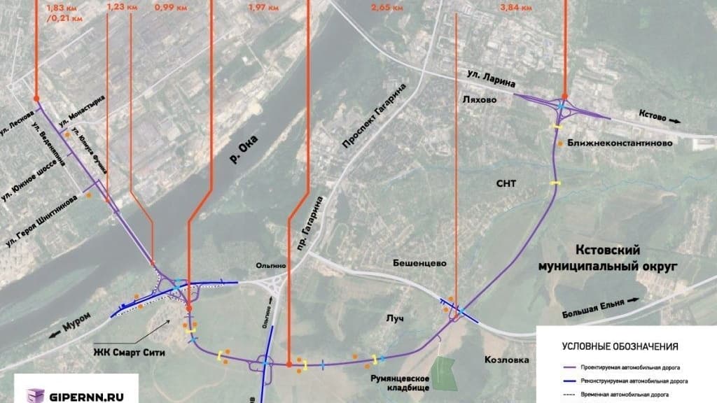 Подробную схему дублера проспекта Гагарина показали нижегородцам