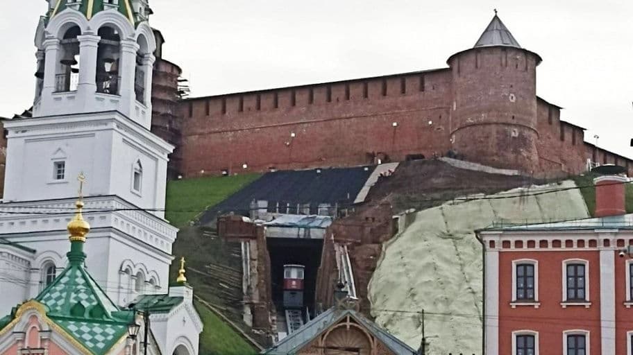 Фуникулер в Нижегородском кремле готов к эксплуатации
