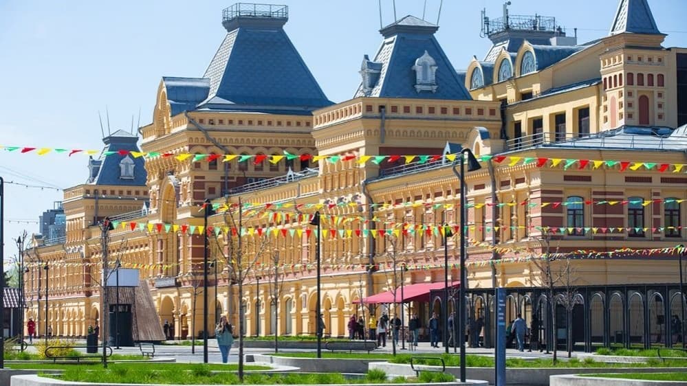 Благоустройство началось у Ярмарки в Нижнем Новгороде