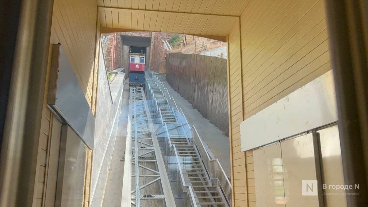 Опубликовано видео из кабинки нового фуникулера в Нижегородском кремле