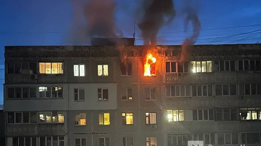Названа вероятная причина гибели мужчины на пожаре в Приокском районе