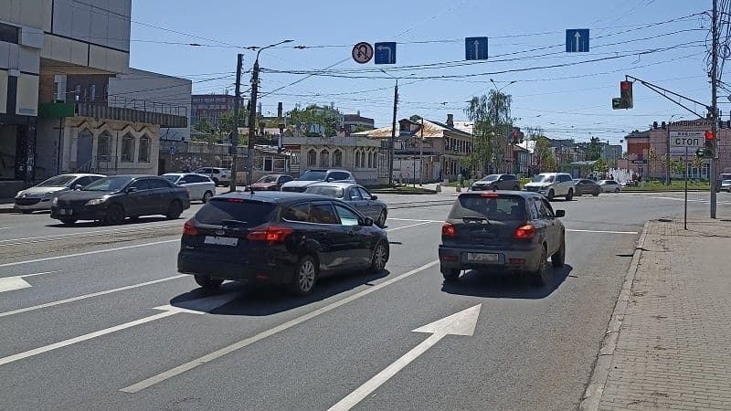 Полоса для движения добавлена на Чкалова в Нижнем Новгороде