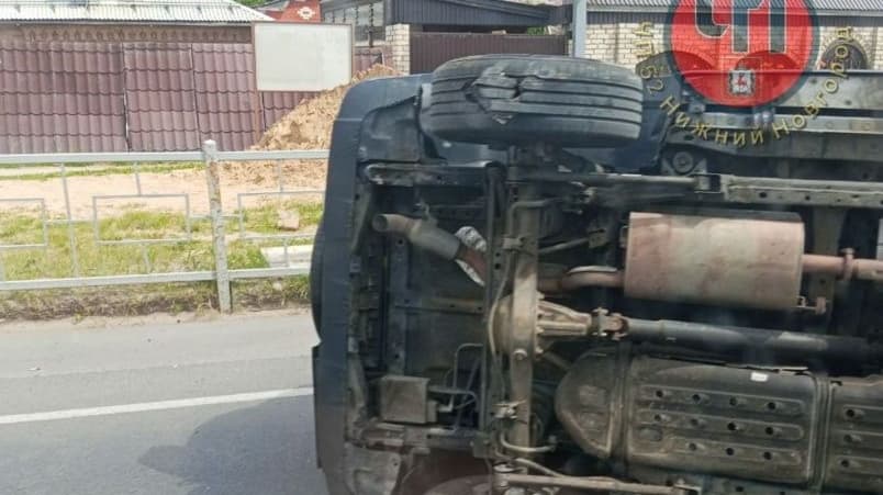 Огромная пробка образовалась в нижегородской деревне Афонино из-за ДТП