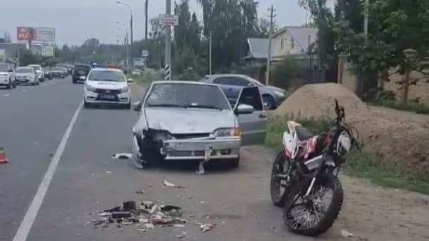 Подросток на питбайке влетел в автомобиль под Кстовом