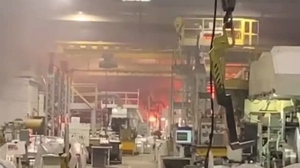 Открытое горение ликвидировано на моторном заводе в Заволжье