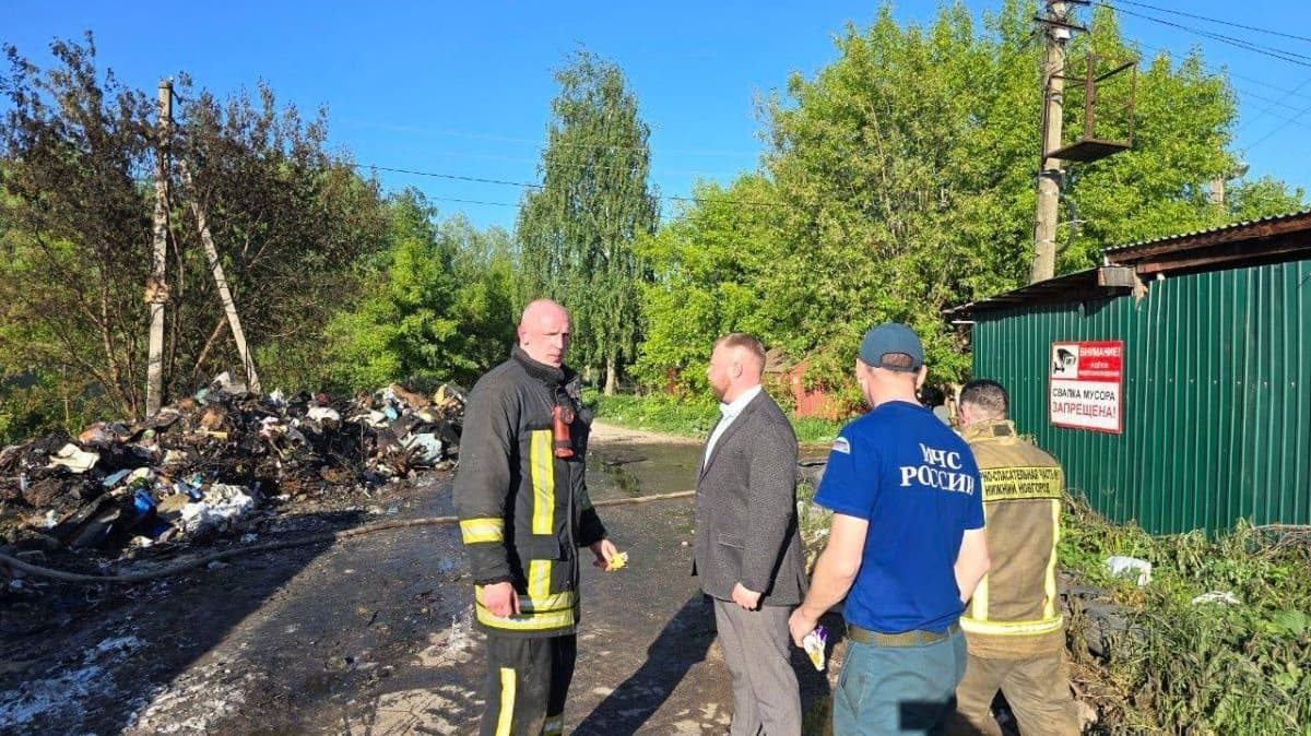 Еще один пожар на свалке в Нижнем Новгороде обернулся заявлением в полицию