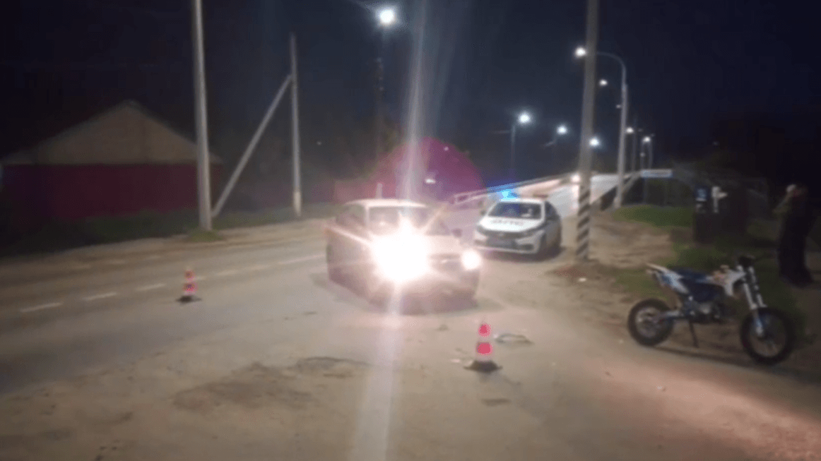 14-летний подросток на питбайке попал в ДТП в Нижегородской области