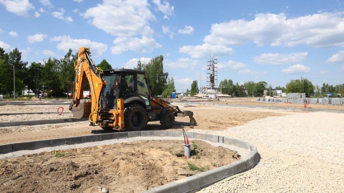 Площадь Узловую начали благоустраивать в Дзержинске