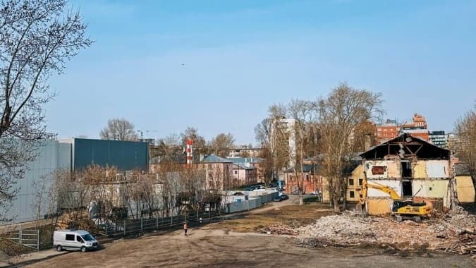 Дома начали сносить у Нижегородской ярмарки