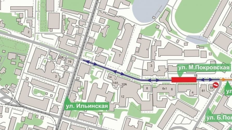 Участок Малой Покровской перекроют в Нижнем Новгороде до конца июля