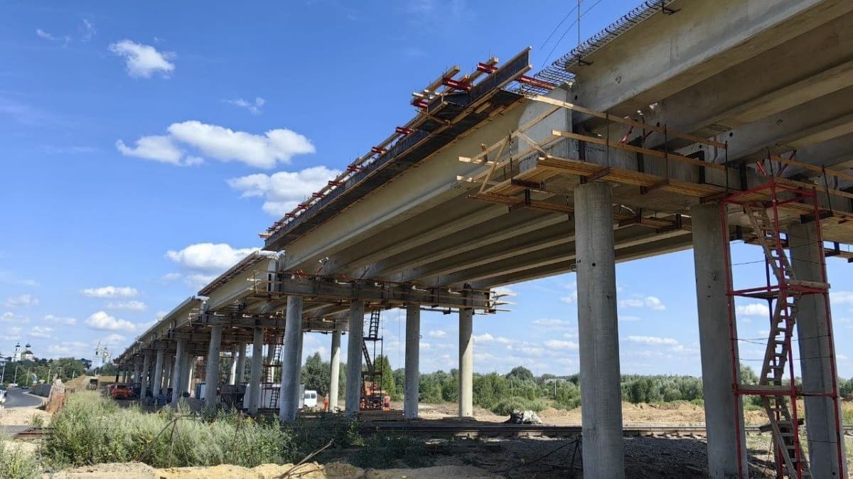 Путепровод в селе Выездное Арзамасского округа построен на 70%