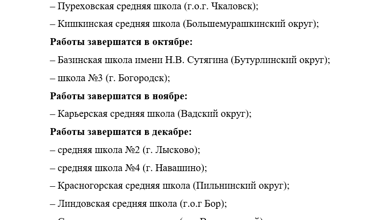 Более 20 школ в Нижегородской области не откроются к 1 сентября