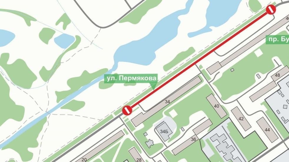 Улицу Пермякова частично перекроют в Нижнем Новгороде до 5 ноября