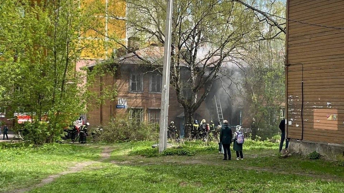 Расселенный дом сгорел в Приокском районе Нижнего Новгорода