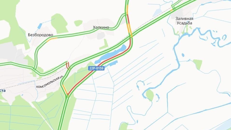 Огромная пробка образовалась в Нижегородской области из-за смертельного ДТП