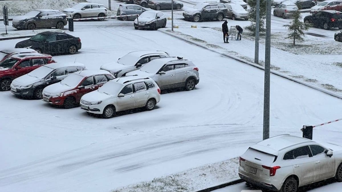 Снегопад накрыл Нижний Новгород 1 ноября