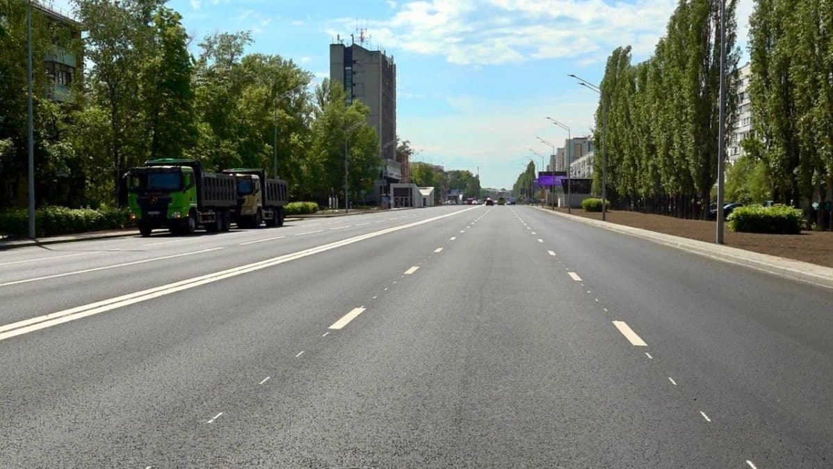 Ремонт дороги завершился на проспекте Ленина в Нижнем Новгороде