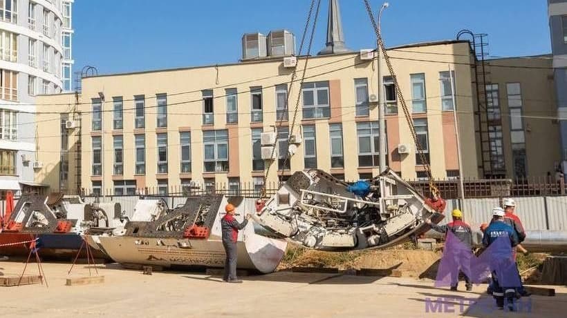 Второй метрощит начали собирать на Сенной площади в Нижнем Новгороде