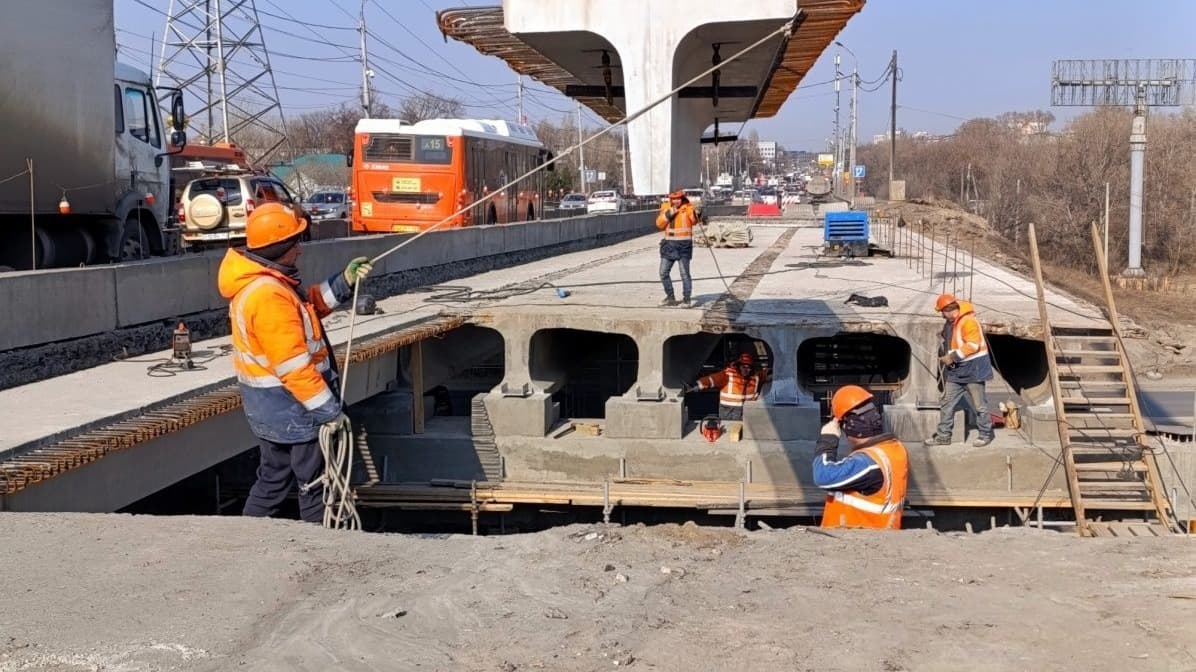 Первый этап капремонта путепровода у Мызинского моста хотят завершить к июлю