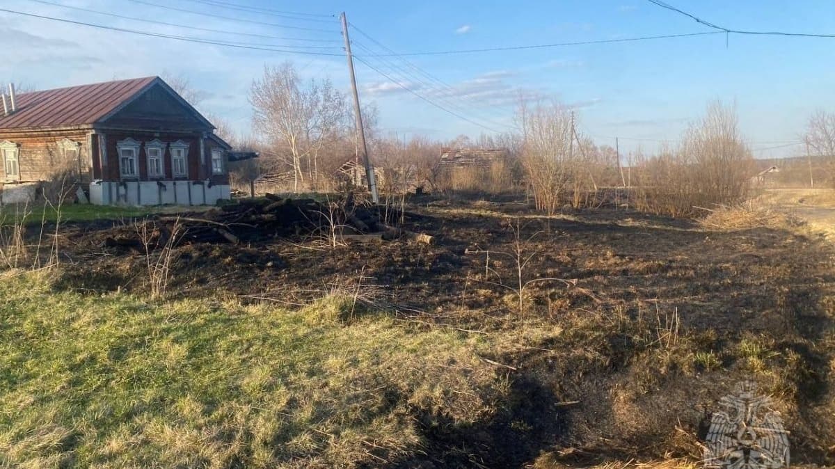 Пал травы в Нижегородской области привел к гибели мужчины