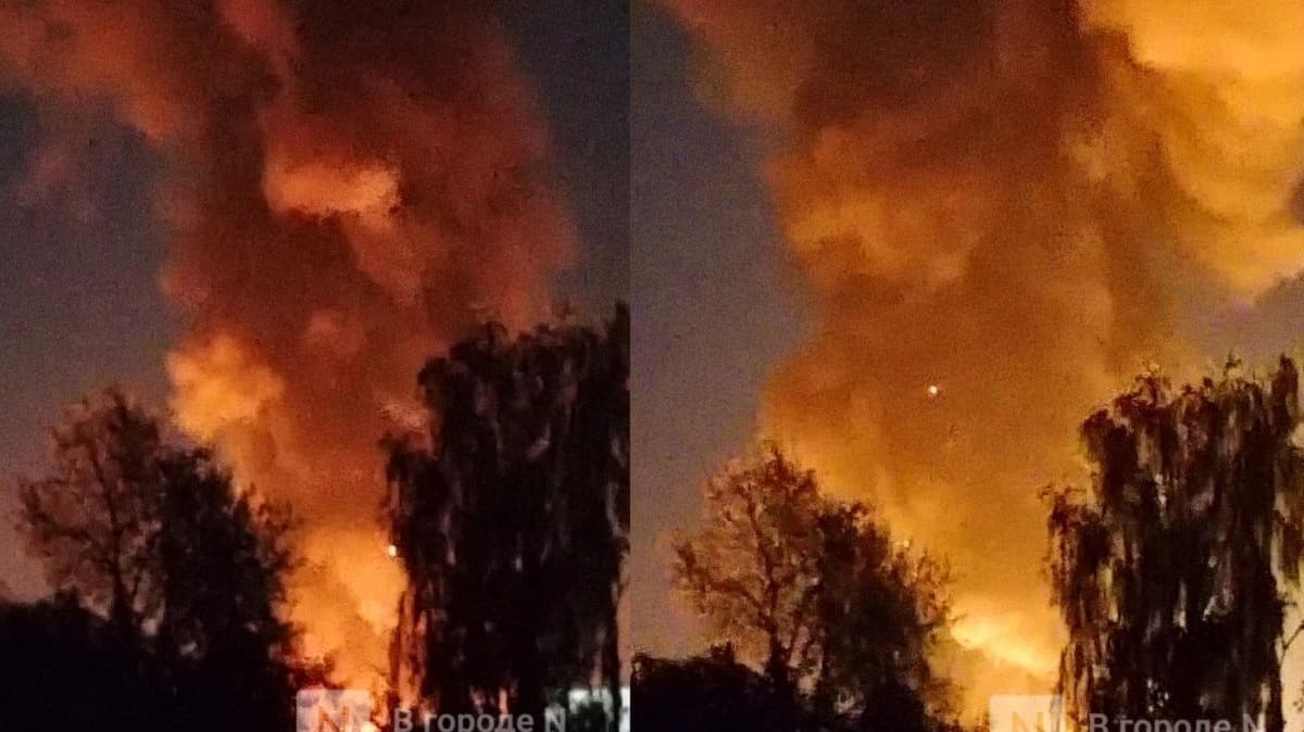 Страшный пожар в районе Московского шоссе напугал нижегородцев