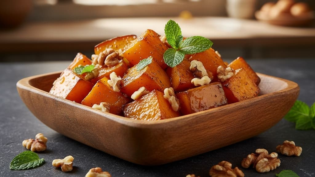 Нежный турецкий десерт из тыквы с грецкими орехами — вкус и польза осени
