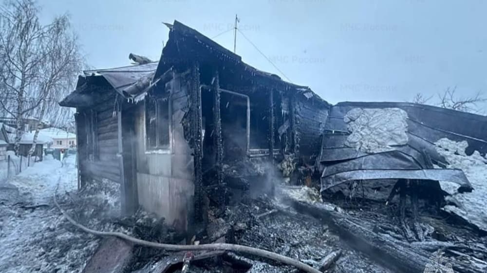 Пожар в частном доме в Сосновском округе унес жизни трех человек