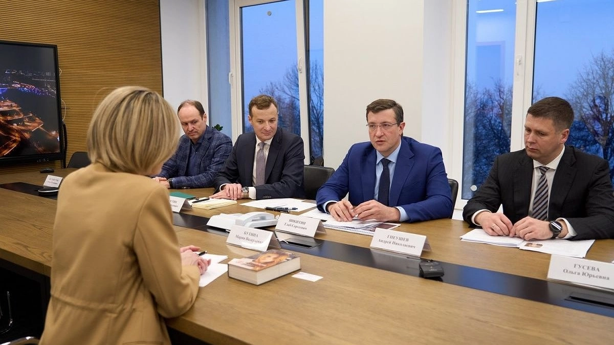 Глеб Никитин встретился с Марией Бутиной в Нижнем Новгороде