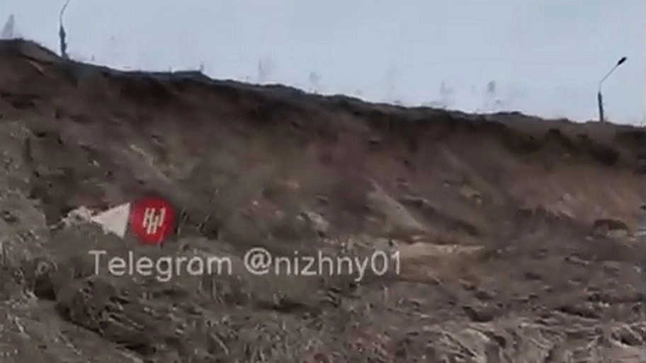 Оползень сошел на трассе под Нижним Новгородом