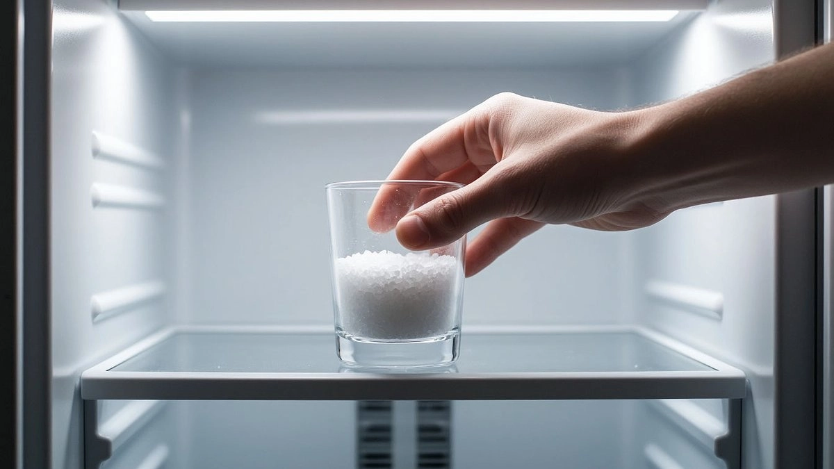 Поставила стакан с солью в холодильник - и избавилась от большой проблемы. Рабочий лайфхак для ленивых хозяек