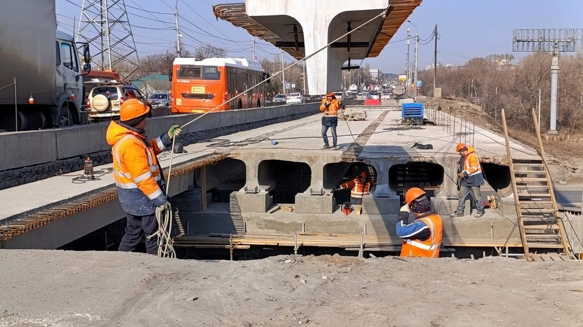 Первый этап капремонта путепровода у Мызинского моста хотят завершить к июлю