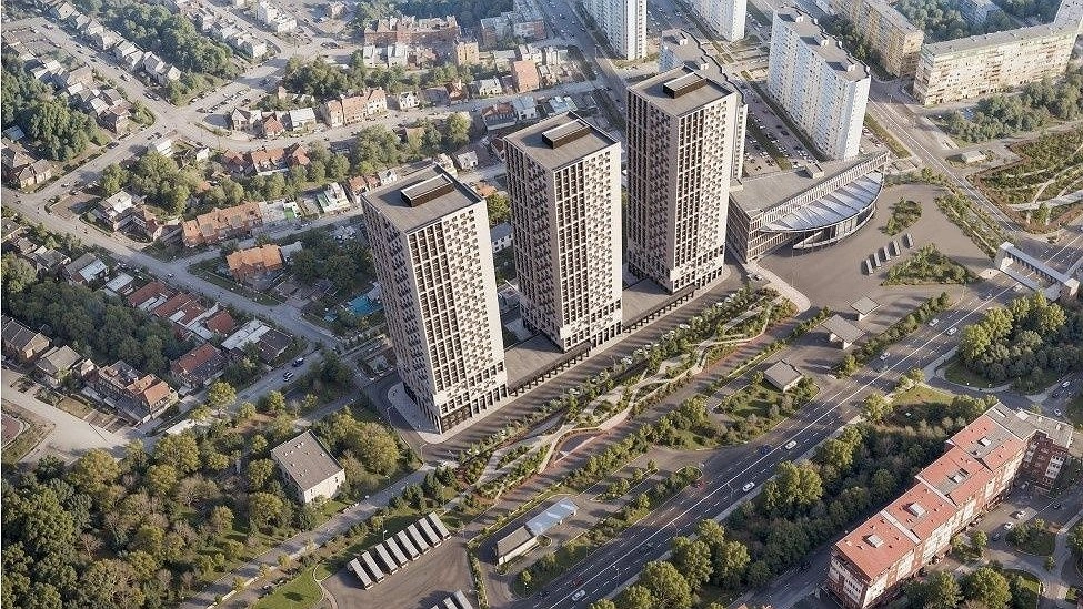 Опубликован мастер-план для жилого комплекса с ТЦ в Верхних Печерах