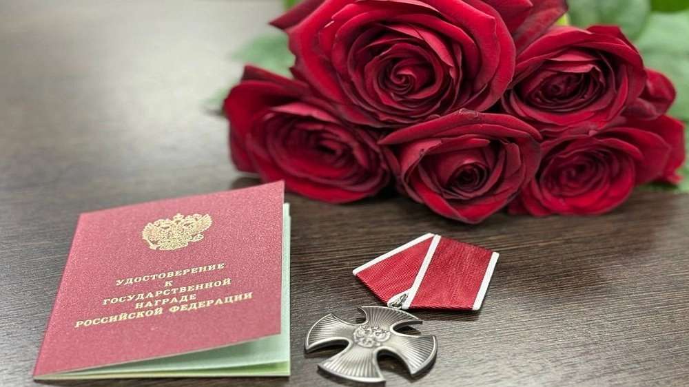 В Канавинском районе семье участника боевых действий Александра Букина передали Орден Мужества