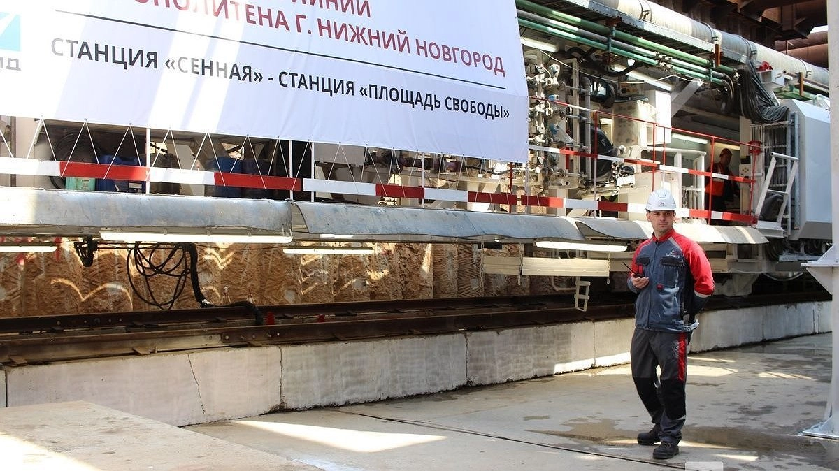 Фоторепортаж: как строят метро на площади Сенной в Нижнем Новгороде