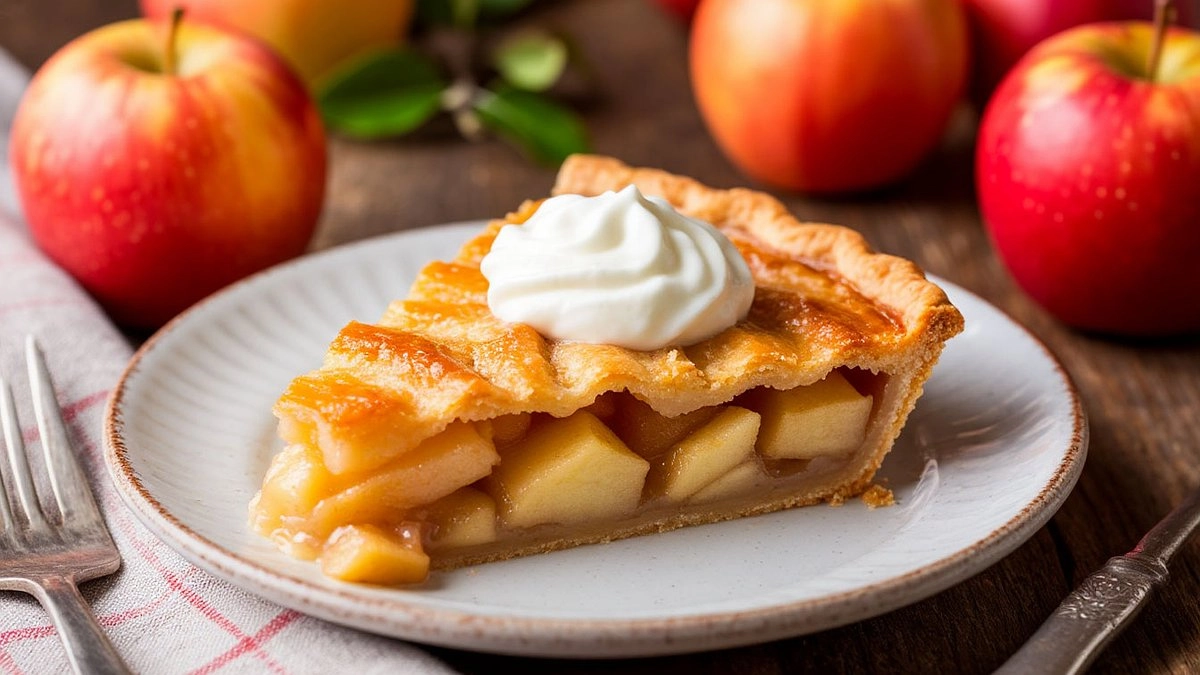 Яблочный пирог с ванилью и сметаной: готовится на сковороде за полчаса и всегда получается