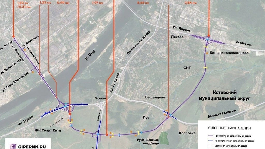 Подробную схему дублера проспекта Гагарина показали нижегородцам