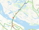 Огромные пробки образовались на подъездах к Борскому мосту 29 июня