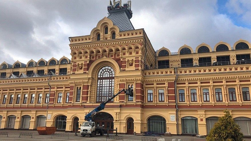 Главная картинка новости: 250 млн рублей выделено на ремонт главного дома Нижегородской ярмарки