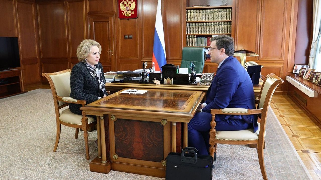 Главная картинка новости: Глеб Никитин обсудил развитие Нижегородской области с Валентиной Матвиенко