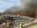 Площадь пожара на свалке под Богородском увеличилась до 1500 квадратных метров