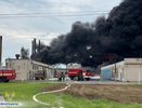 Опубликовано фото с места мощного пожара в промзоне в Кстове