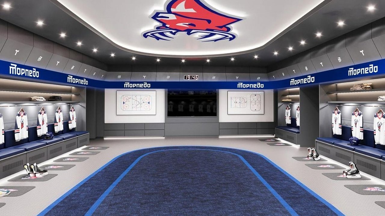 Главная картинка новости: Стало известно, как будут выглядеть раздевалки «Торпедо» в новом Ледовом дворце