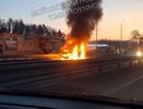 УАЗ «Патриот» сгорел на Московском шоссе в Нижнем Новгороде