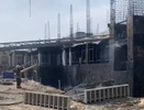 Мощный пожар на стройке в Сормовском районе напугал нижегородцев